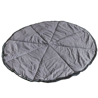 MINICAMP pilkas žaidimų kilimėlis vaikams su medvilniniais kutais