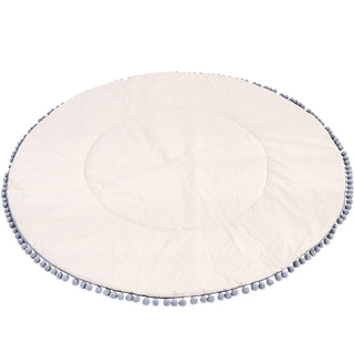 MINICAMP vaikiškas žaidimų kilimėlis su pilkų burbuliukų juosta IN GREY