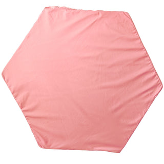 MINICAMP šešiakampis vaikiškas žaidimų kilimėlis rožėje – tinka paviljono stiliaus palapinėms