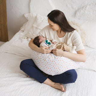 Organic Nursing Pillow Kapok Filling in Milk White by MINICAMP 