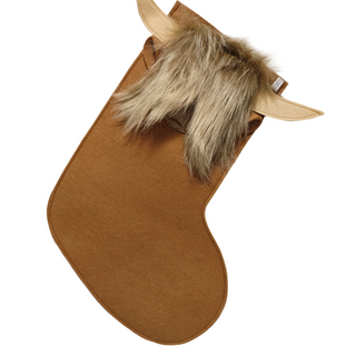 Felt Christmas Stocking – Personalized Holiday Decor |  Highland Cow