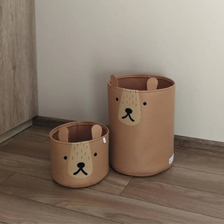 Žaislų krepšys iš veltinio | Meškis