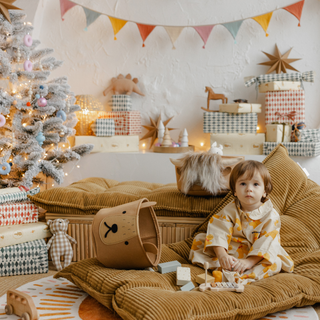 Žaislų krepšys iš veltinio | Meškis