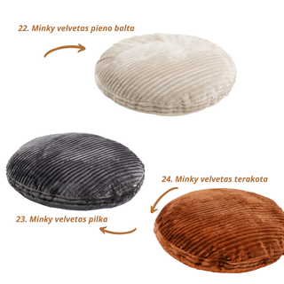 Keičiamas MINICAMP didelės grindų pagalvės užvalkalas | TIK UŽVALKALAS