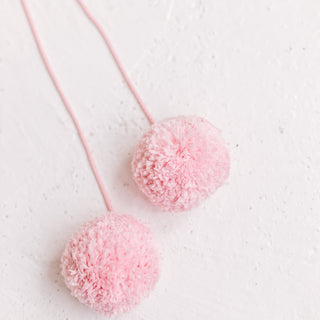„Pom Pom Teepee“ palapinės tvarsčiai – dekoratyviniai „PomPoms“ |Spalva: kūdikių rožinė