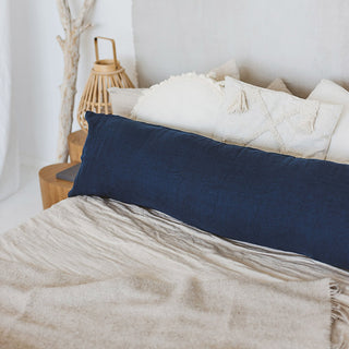 Blue Lumbar Pillow from Natural Linen