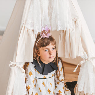 Boho Style Teepee Tent for Kids with Curtains