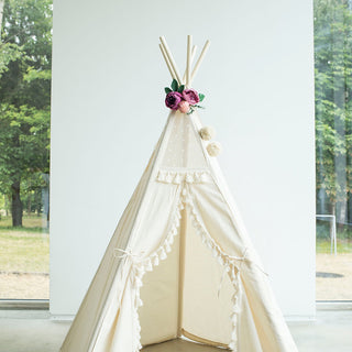 Garland with Flowers, Teepee Topper from Peonies Garland