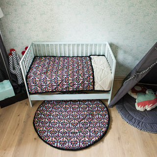 Baby Bed Cover from 100 % Cotton Horse Pattern