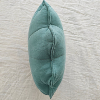MINICAMP Linen Sea Shell Pillow – Mint Throw Pillow for Coastal & Beach Decor