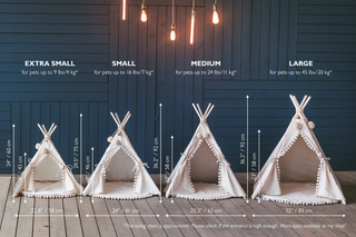 Teepee sizes